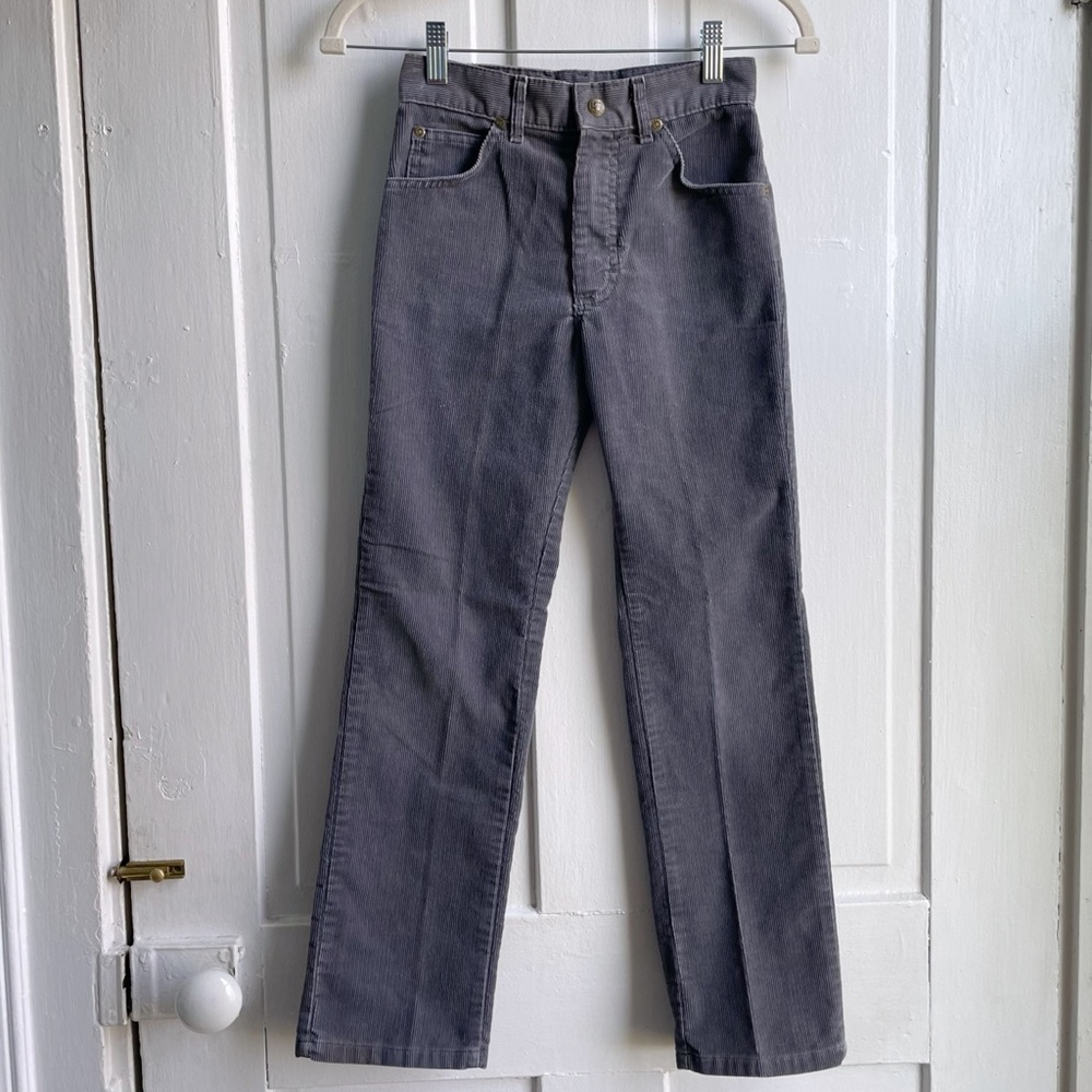Vintage 70s/80s Lee Boys Gray Corduroy Pants